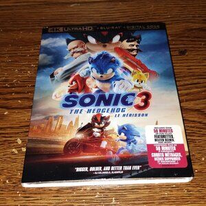 Sonic the Hedgehog 3 (4K Ultra HD/Blu-Ray, 2-Disc Set, 2025, Canadian)